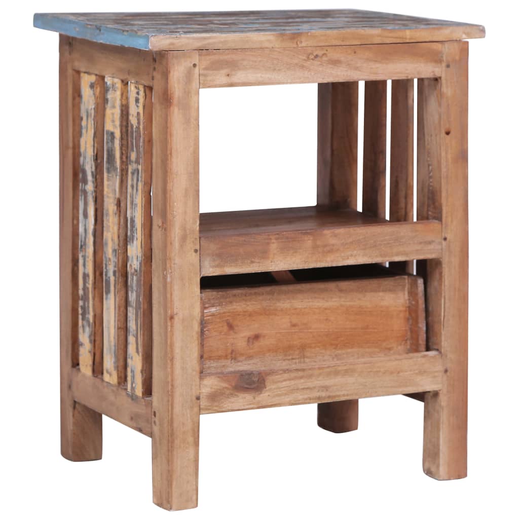 Table de chevet 41x30x50 cm bois d'acajou massif - XIOS