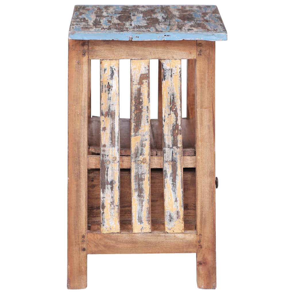 Table de chevet 41x30x50 cm bois d'acajou massif - XIOS