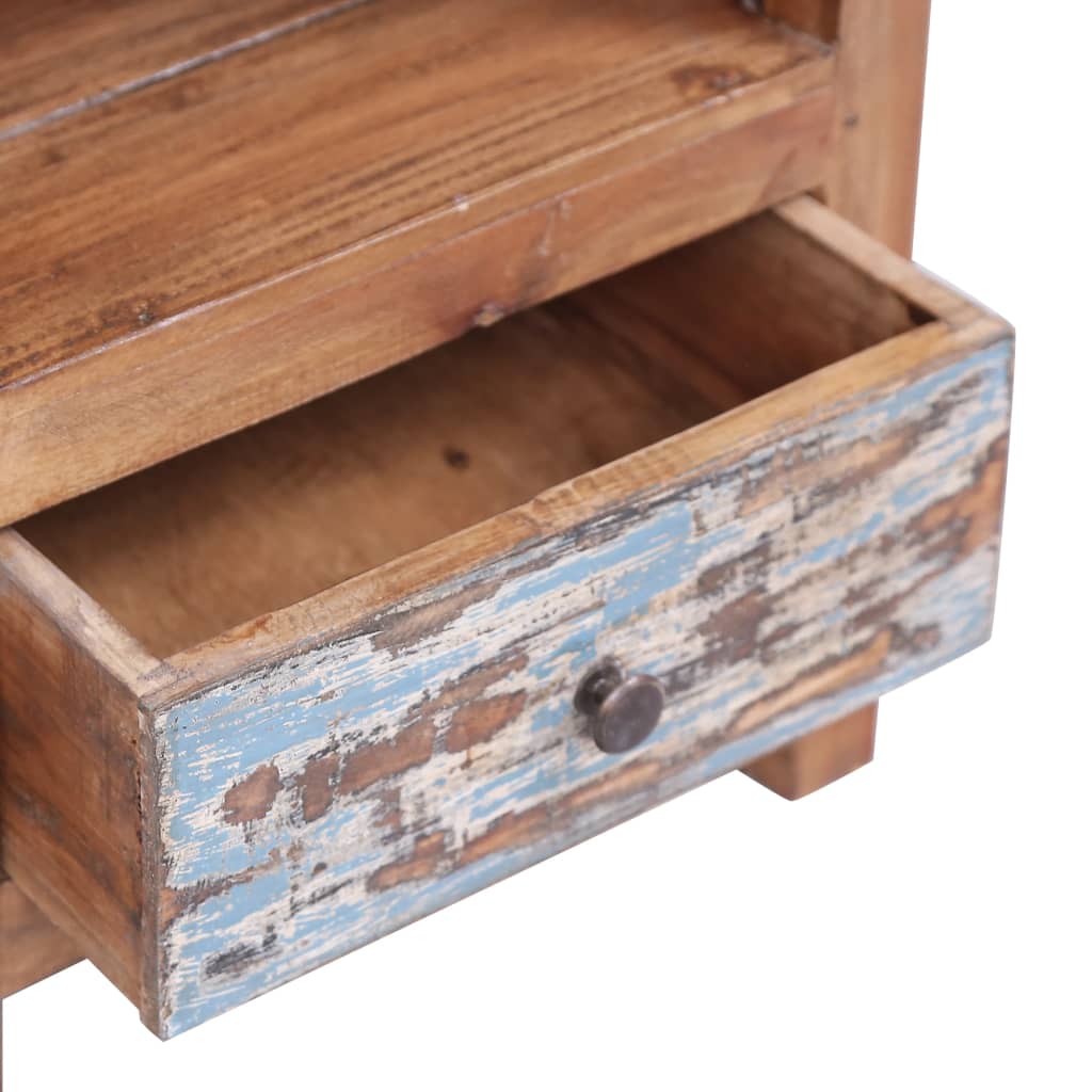 Table de chevet 41x30x50 cm bois d'acajou massif - XIOS