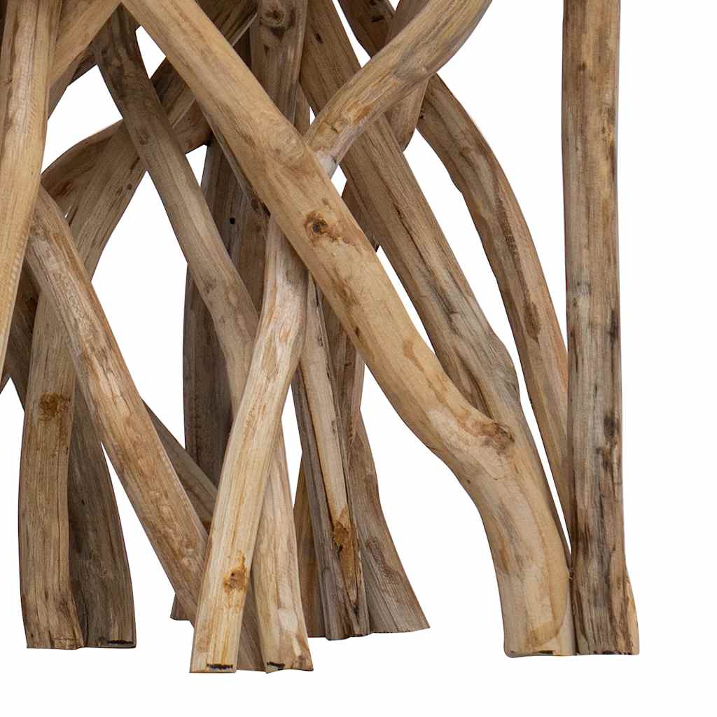 Table basse en rondin 40x40x40 cm bois de récupération mélangé - XIOS