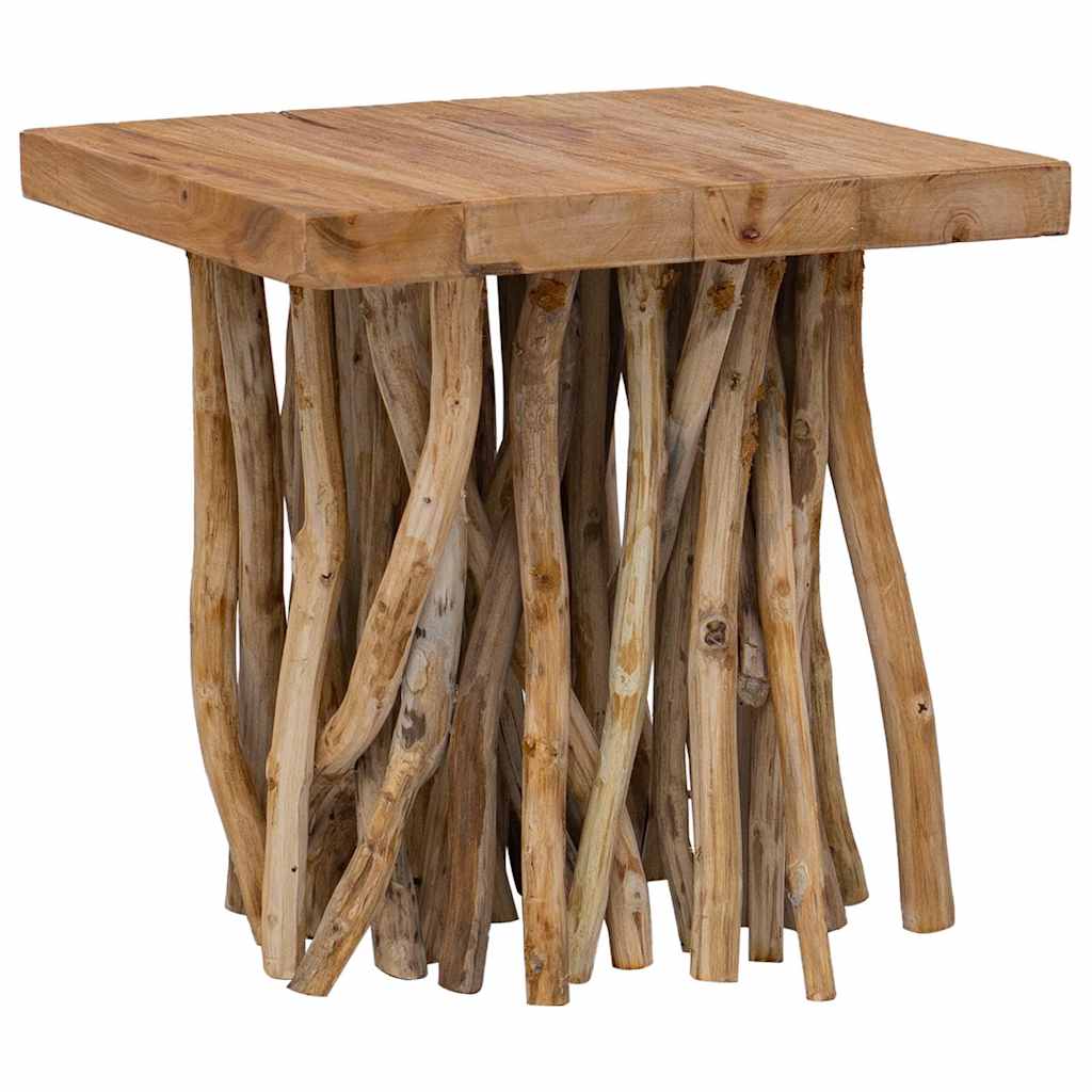 Table basse en rondin 40x40x40 cm bois de récupération mélangé - XIOS