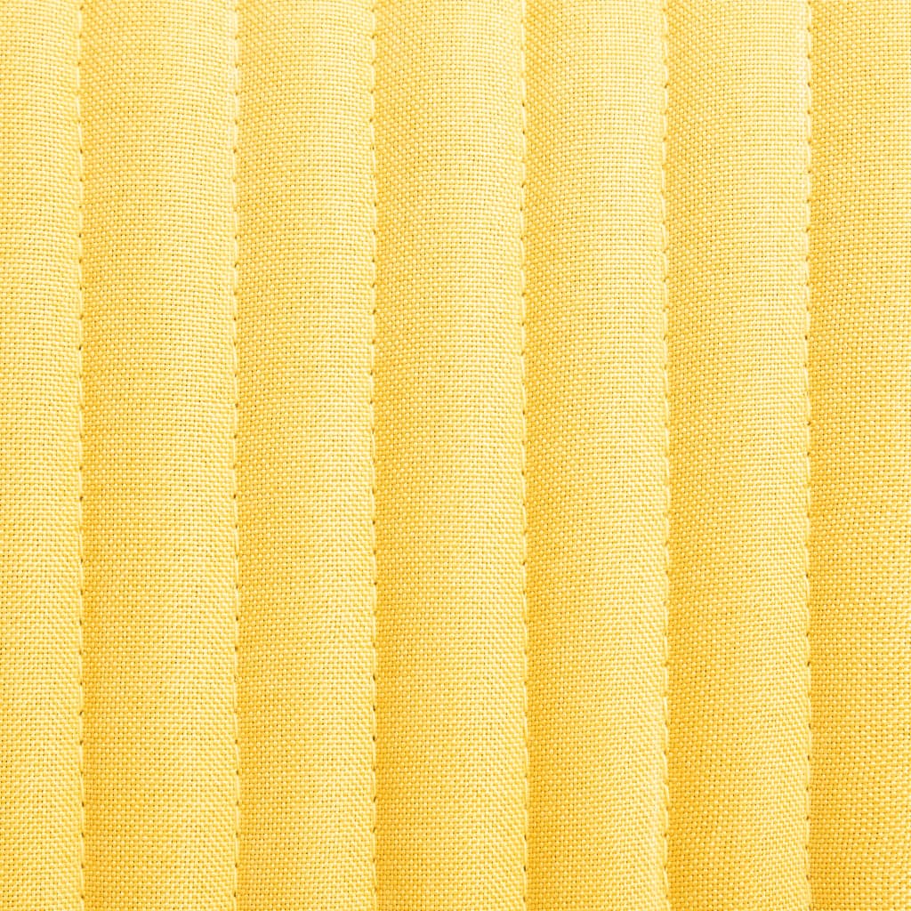 Chaises à manger lot de 4 jaune tissu - XIOS