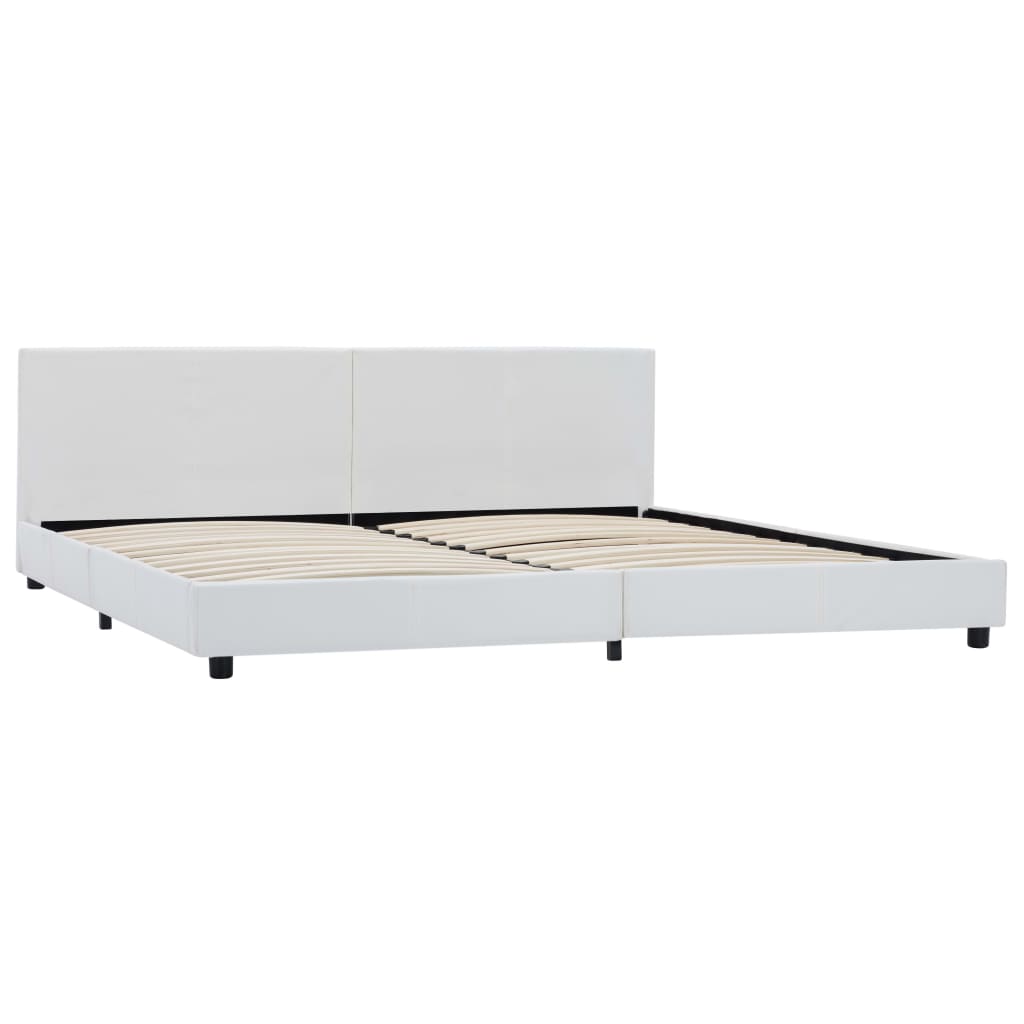 Cadre de lit Blanc Similicuir 180x200 cm - XIOS