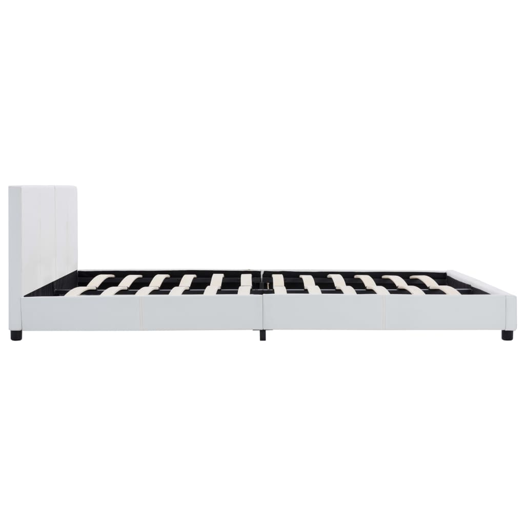 Cadre de lit Blanc Similicuir 180x200 cm - XIOS