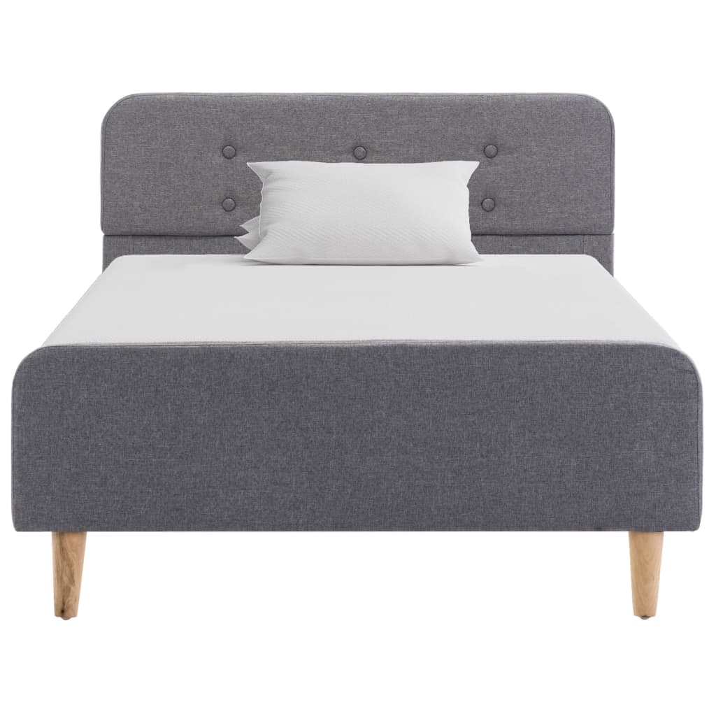 Cadre de lit Gris clair Tissu 100 x 200 cm - XIOS