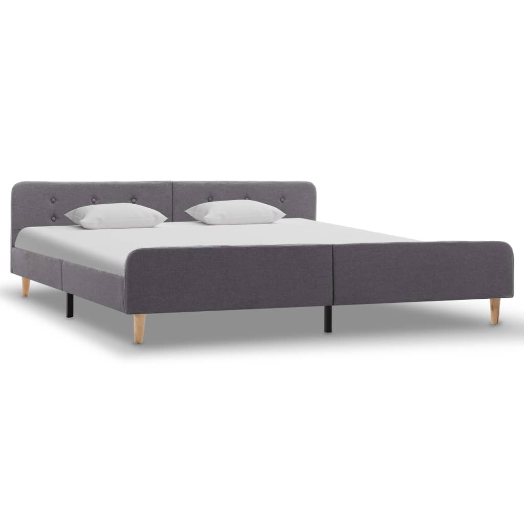 Cadre de lit Gris clair Tissu 180 x 200 cm - XIOS