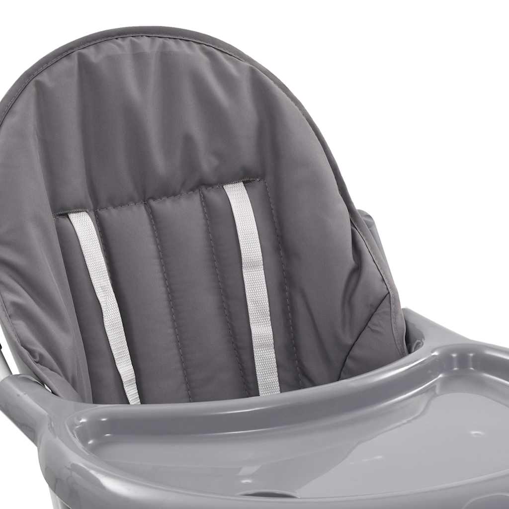 Chaise haute pour bébé Gris et blanc Chaises pour enfants vidaXL