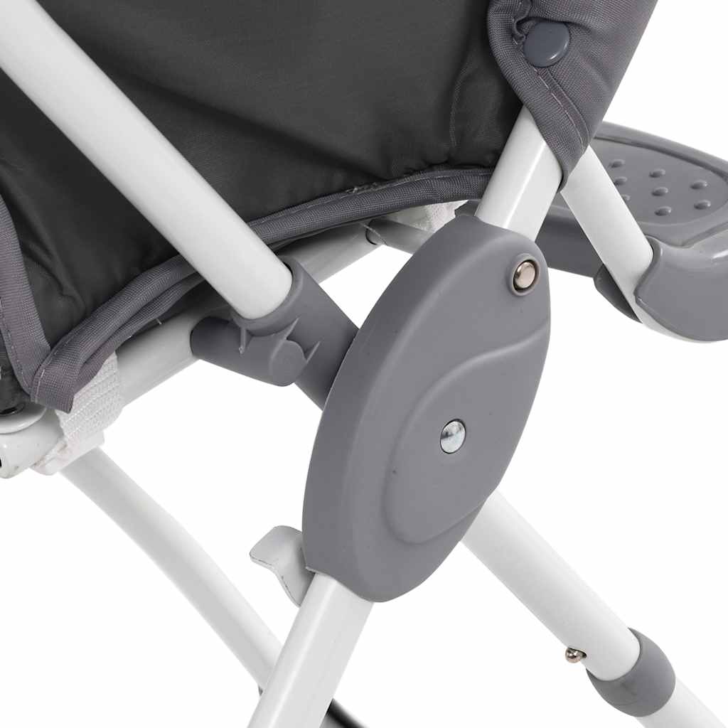 Chaise haute pour bébé Gris et blanc Chaises pour enfants vidaXL
