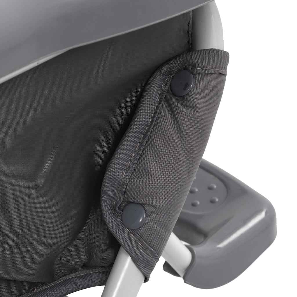 Chaise haute pour bébé Gris et blanc Chaises pour enfants vidaXL