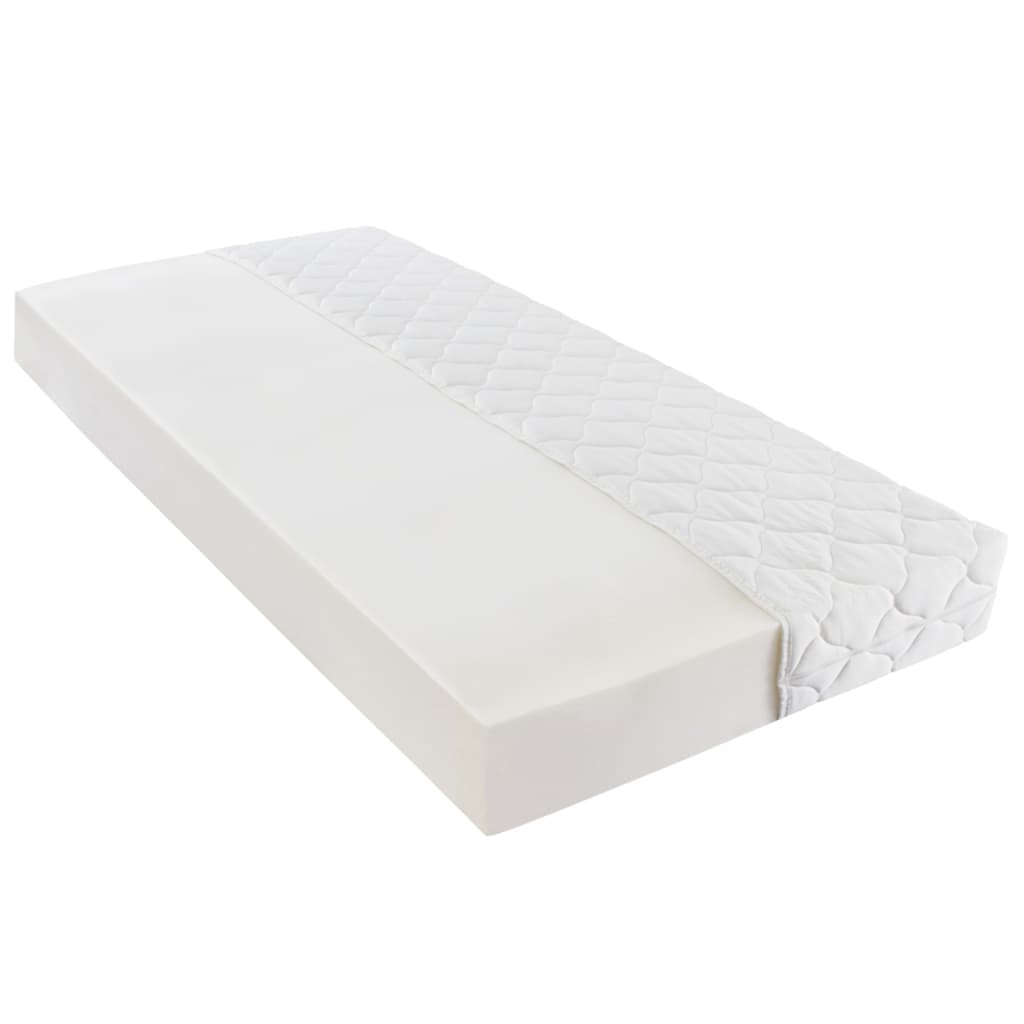 Lit avec matelas Blanc Similicuir 140x200 cm - XIOS