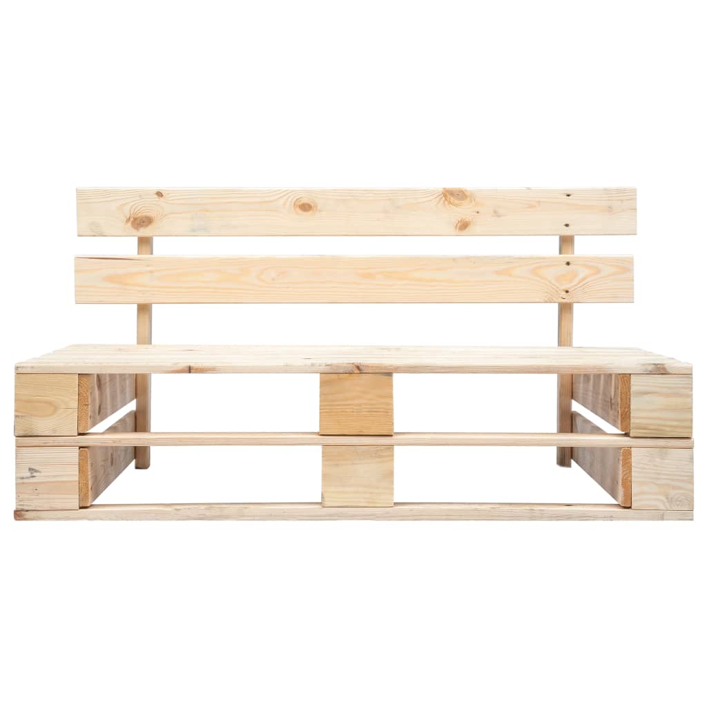 Canapé de jardin palette avec coussins sable Pinède Canapés de jardin vidaXL