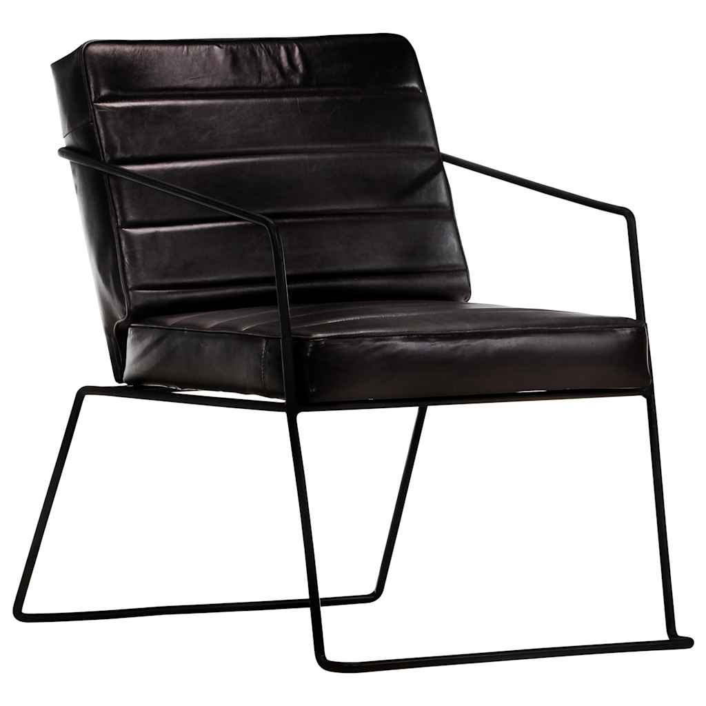 Fauteuil Noir Cuir véritable