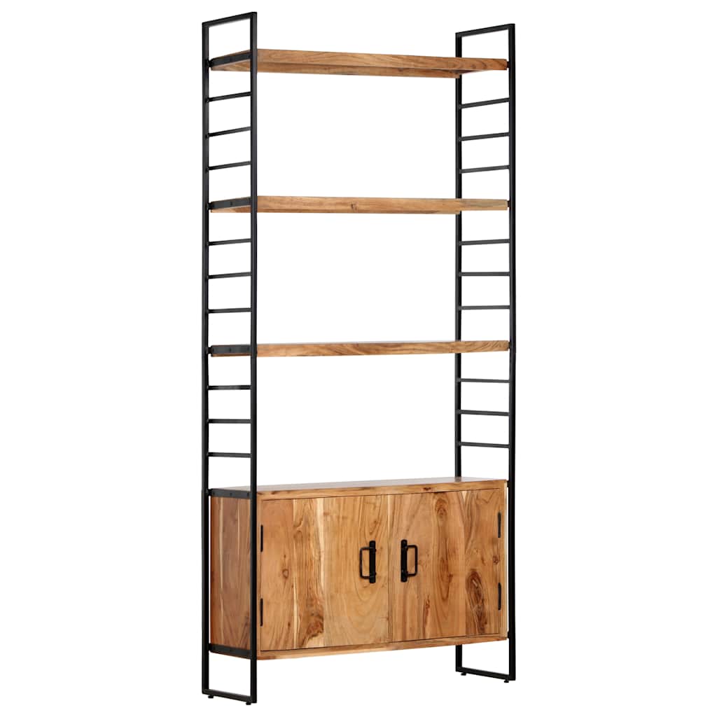 Bibliothèque à 4 niveaux 80x30x180 cm Bois d'acacia massif