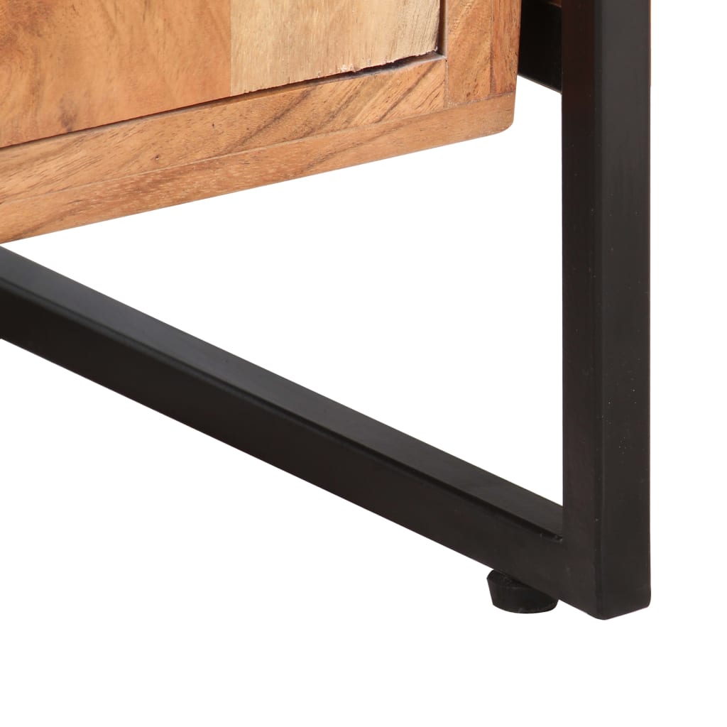 Bibliothèque à 4 niveaux 80x30x180 cm Bois d'acacia massif - XIOS