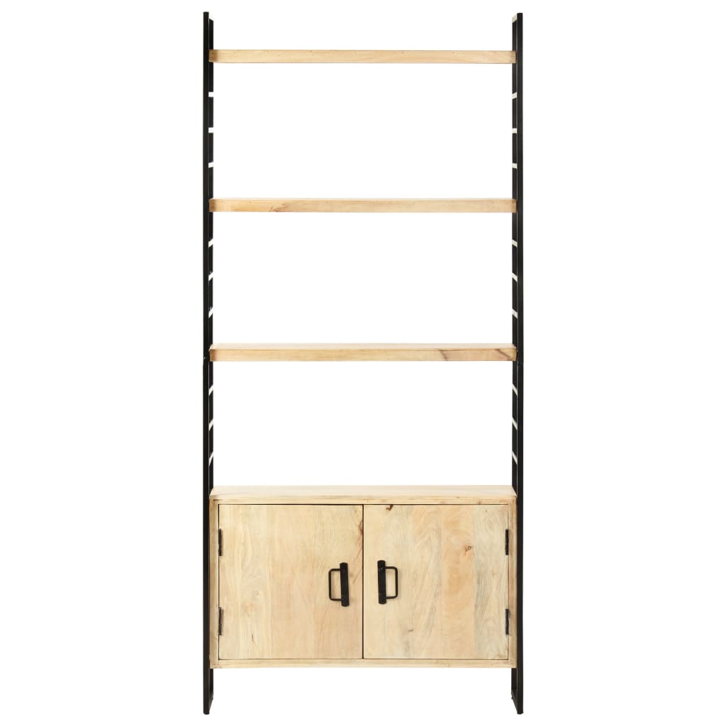 Bibliothèque à 4 niveaux 80x30x180 cm Bois de manguier massif - XIOS