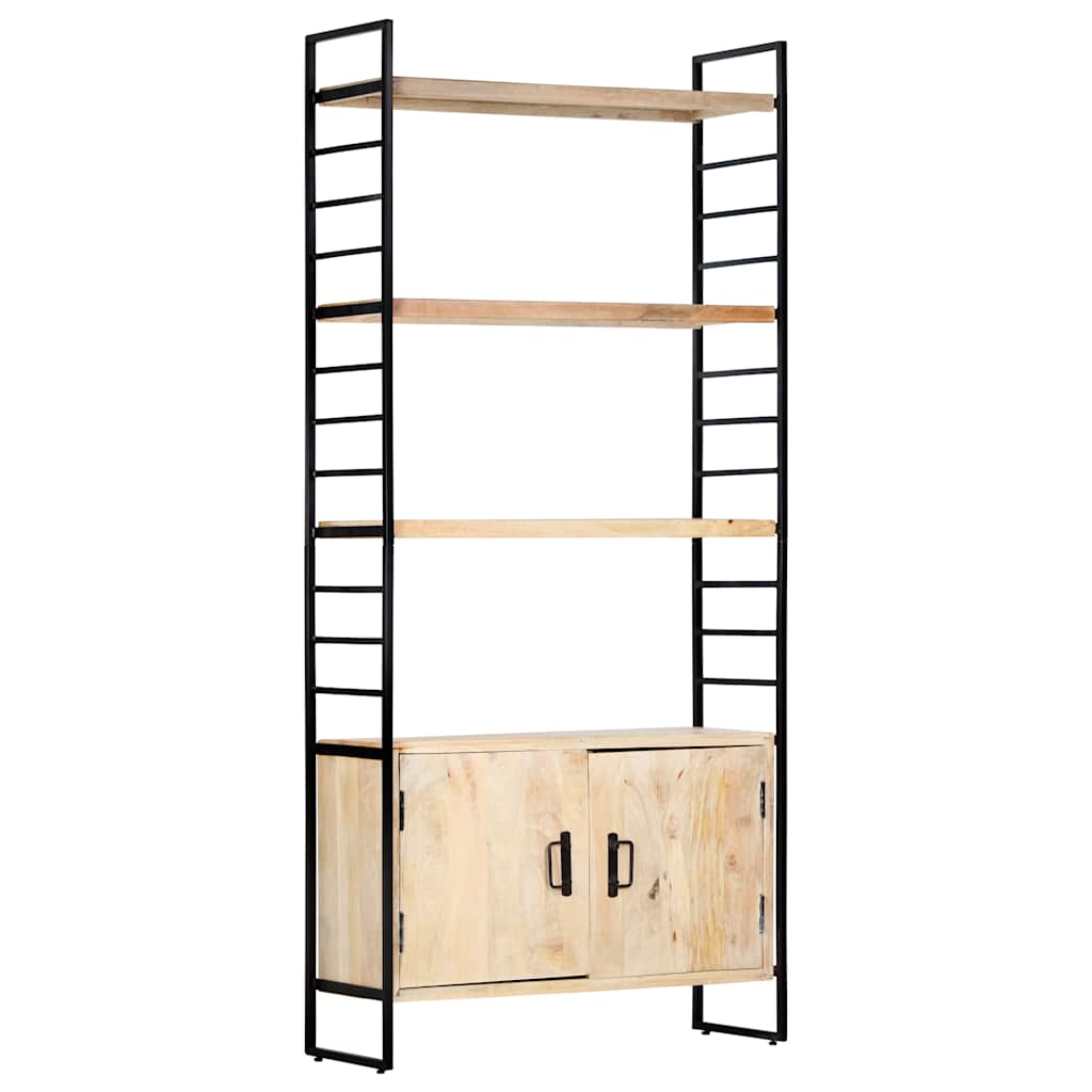 Bibliothèque à 4 niveaux 80x30x180 cm Bois de manguier massif