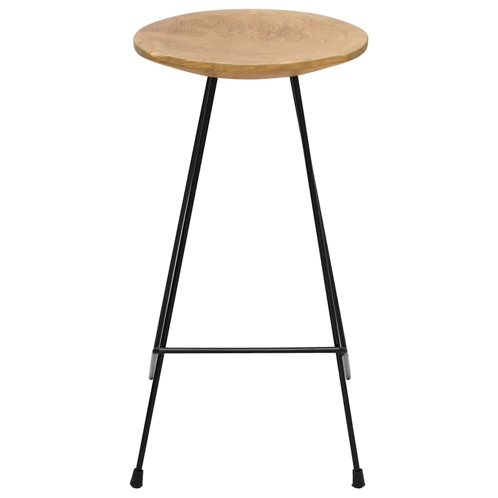 Tabourets de bar lot de 2 bois de teck massif - XIOS