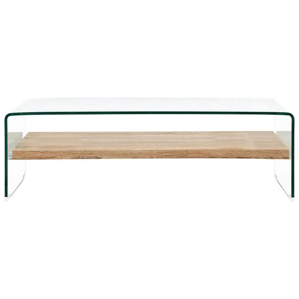 Table basse Clair 98x45x31 cm Verre trempé - XIOS