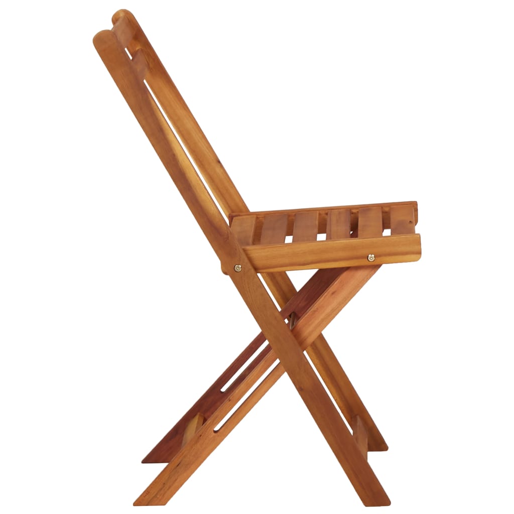 Table à jardinière et 2 chaises de bistro bois d'acacia massif - XIOS