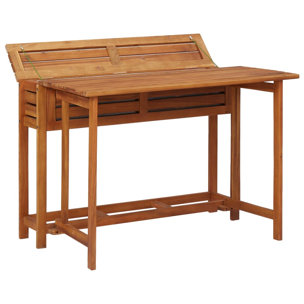Table à jardinière et 2 chaises de bistro bois d'acacia massif - XIOS