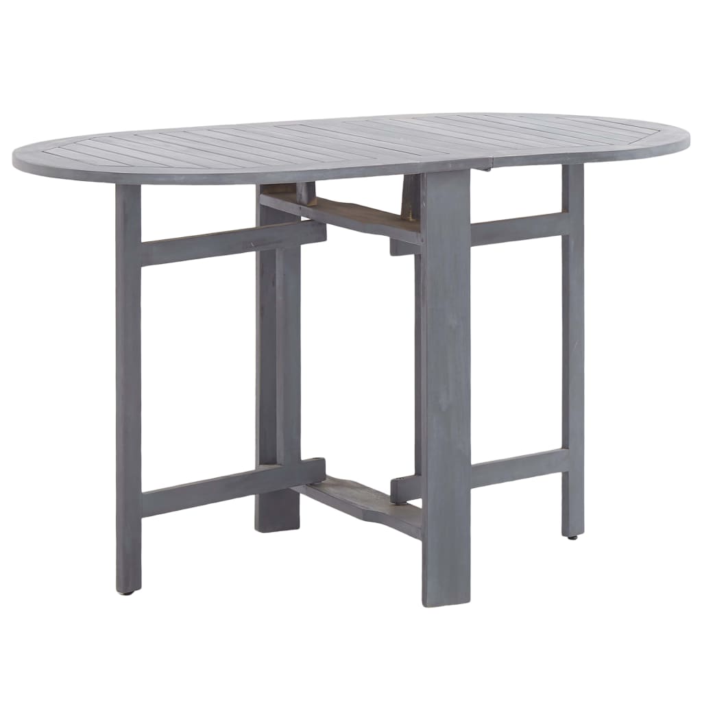 Table de jardin Gris 120x70x74 cm Bois d'acacia massif Tables de jardin vidaXL