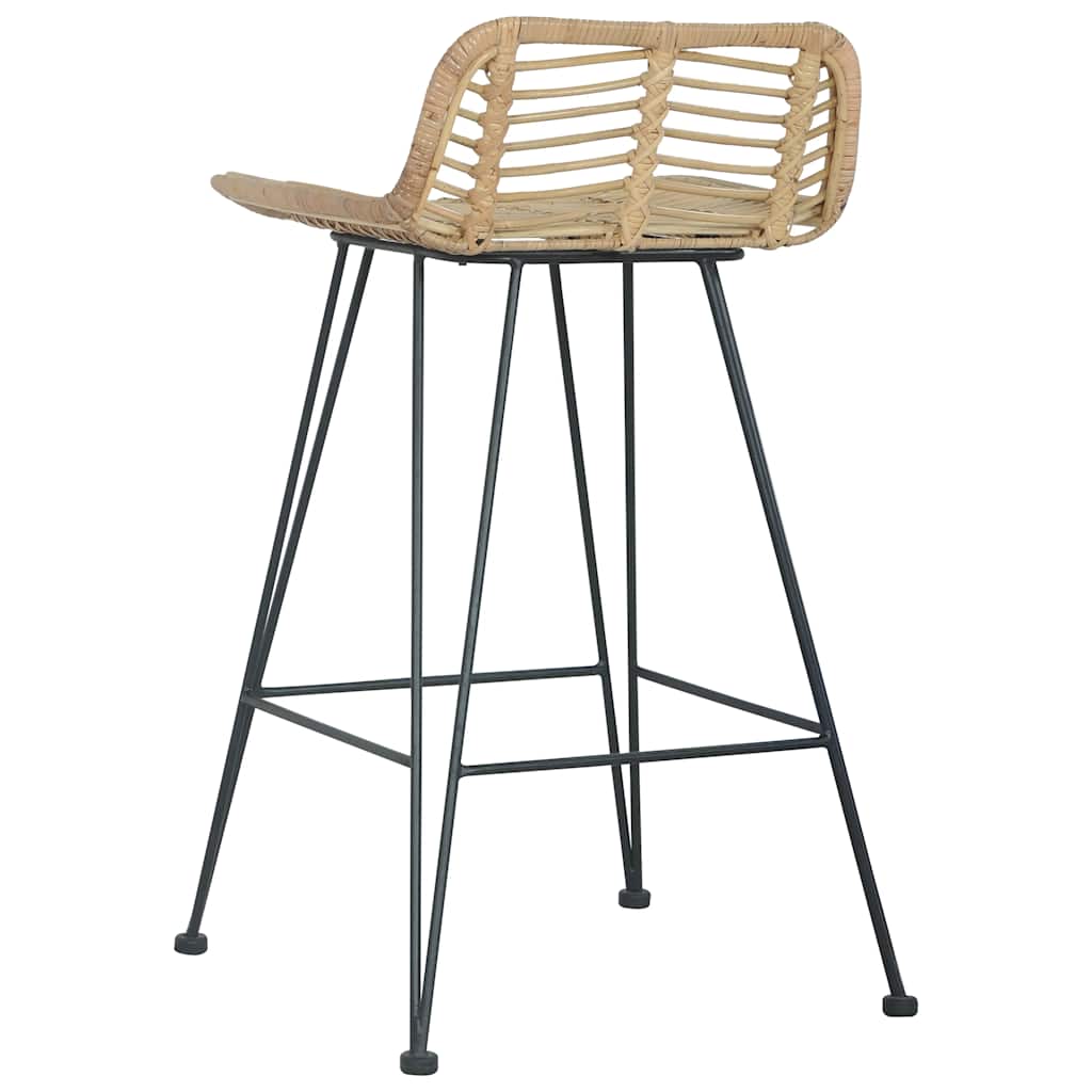 Chaises de bar lot de 2 rotin Naturel - XIOS
