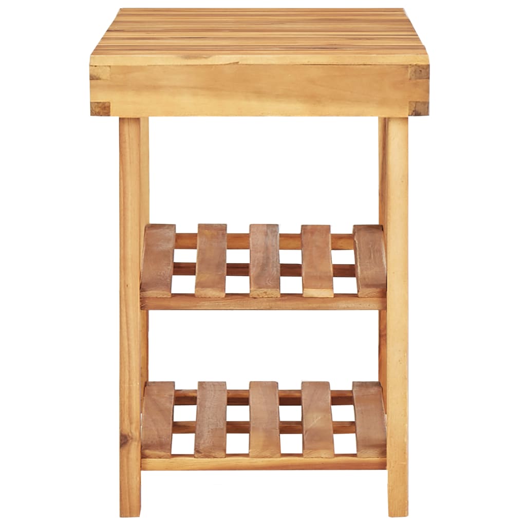 Range-chaussures 90x32x46 cm Bois d'acacia massif - XIOS