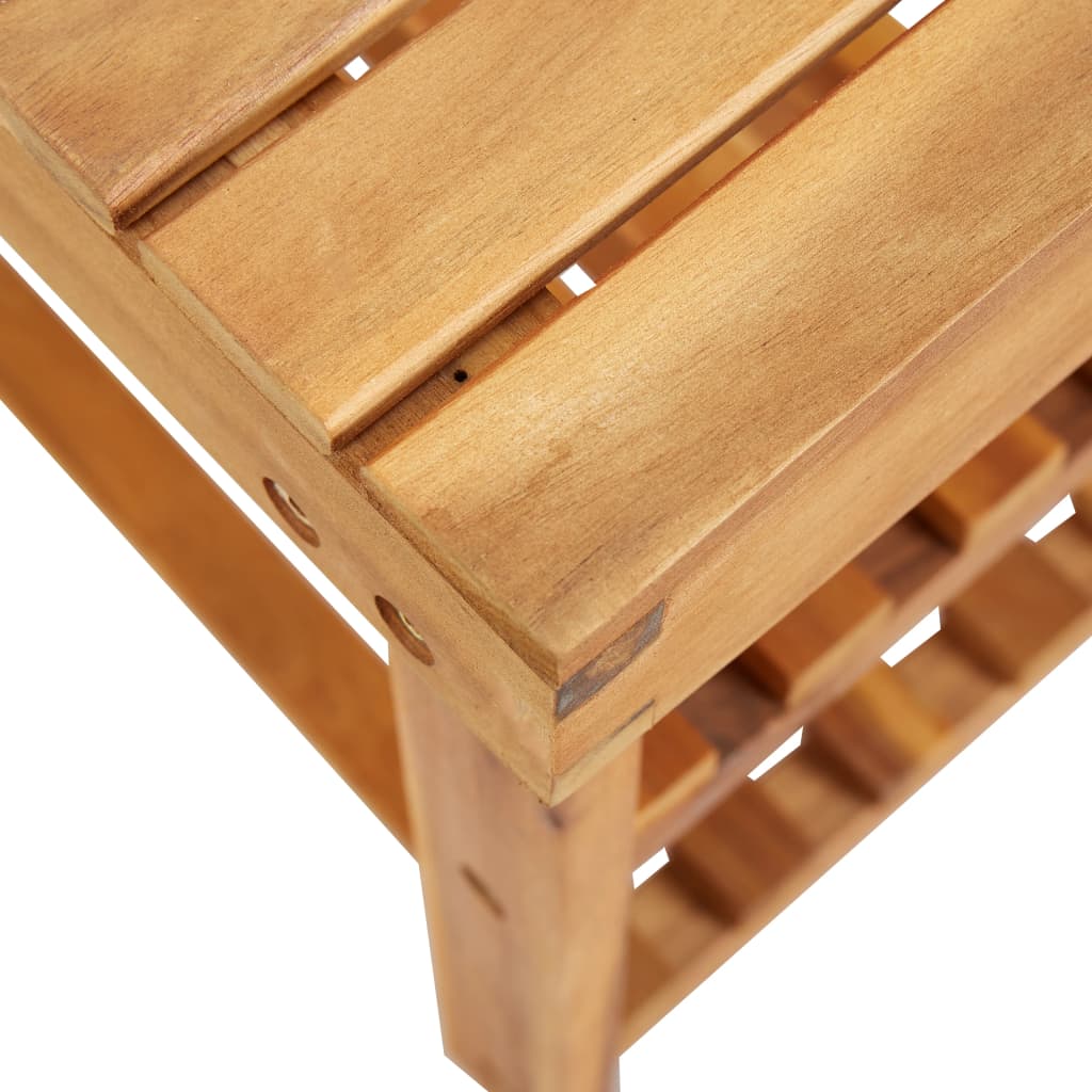 Range-chaussures 90x32x46 cm Bois d'acacia massif - XIOS