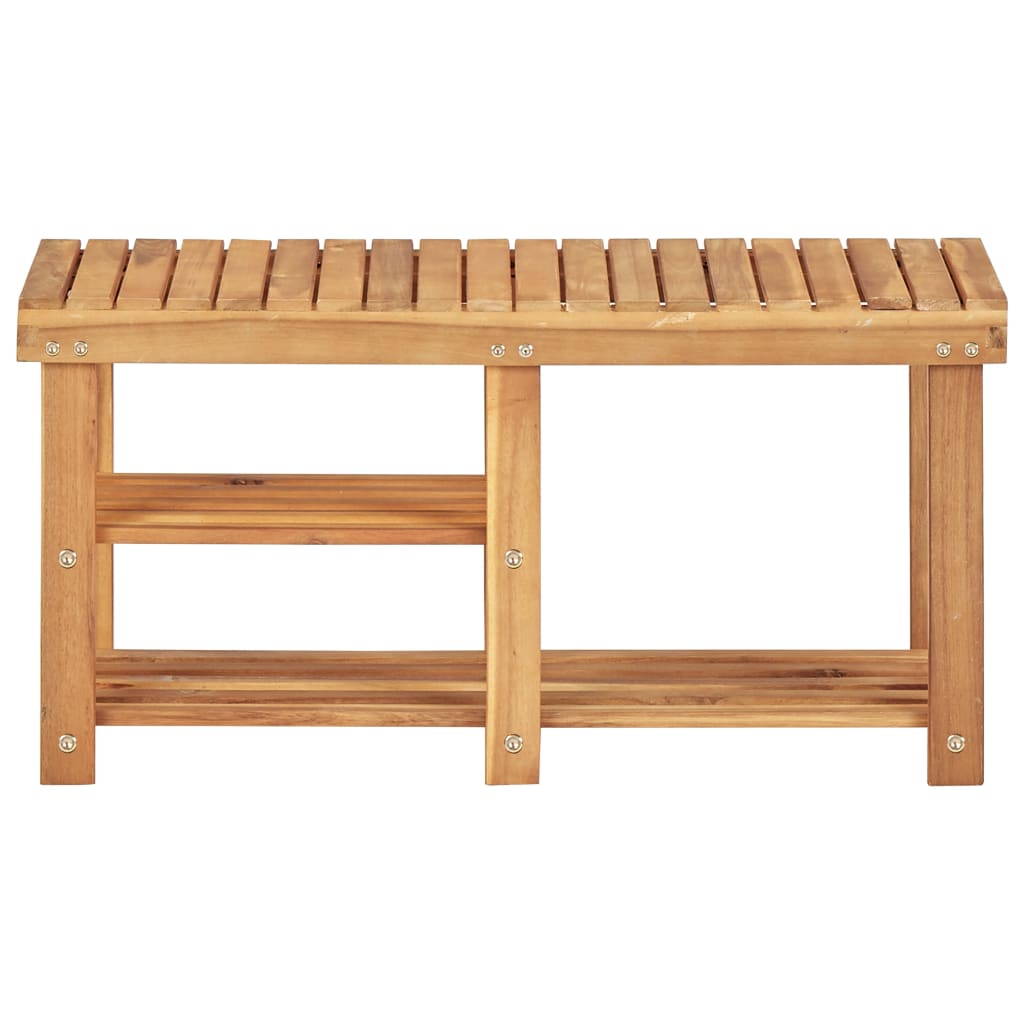 Range-chaussures 90x32x46 cm Bois d'acacia massif - XIOS