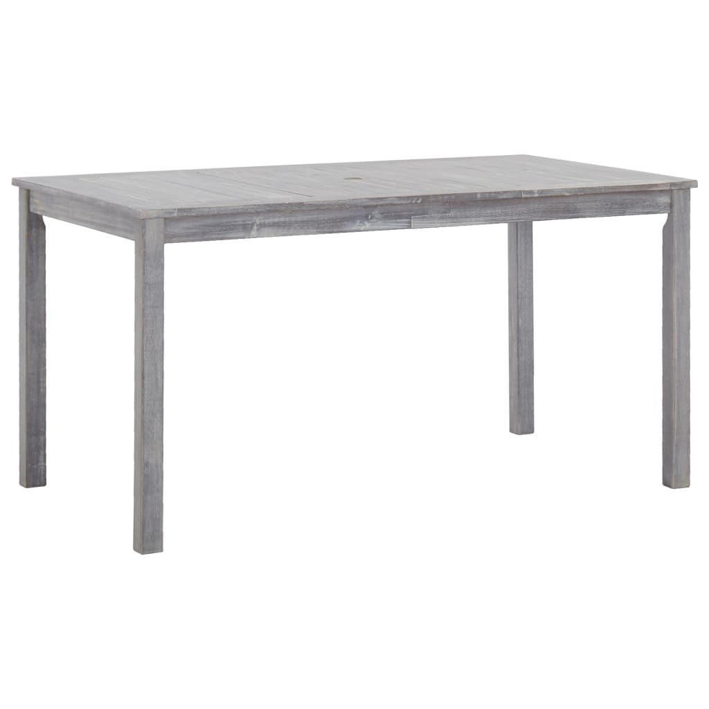 Ensemble à manger d'extérieur 5 pcs Gris Bois d'acacia solide - XIOS