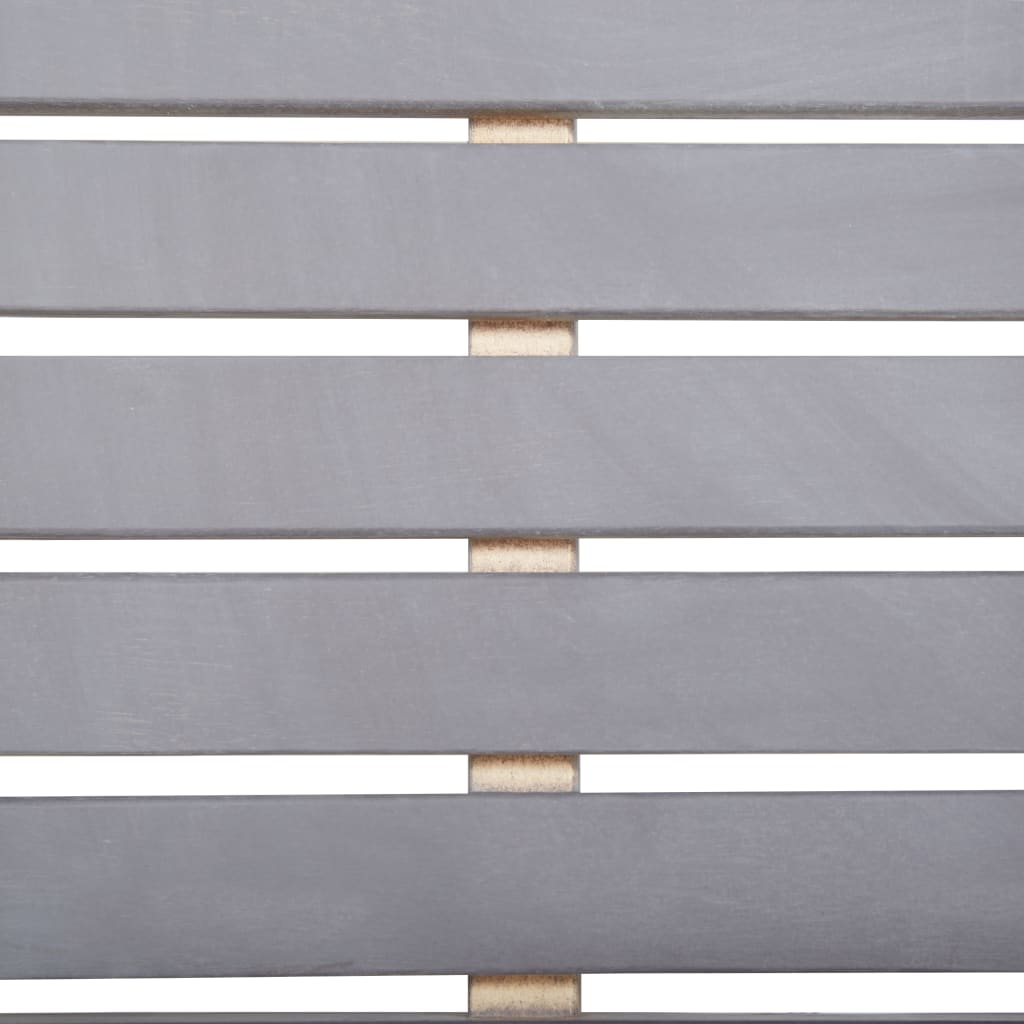 Ensemble à manger d'extérieur 5 pcs Gris Bois d'acacia solide - XIOS