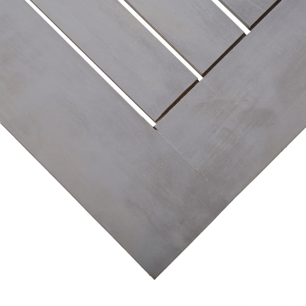 Ensemble à manger d'extérieur 5 pcs Gris Bois d'acacia solide - XIOS