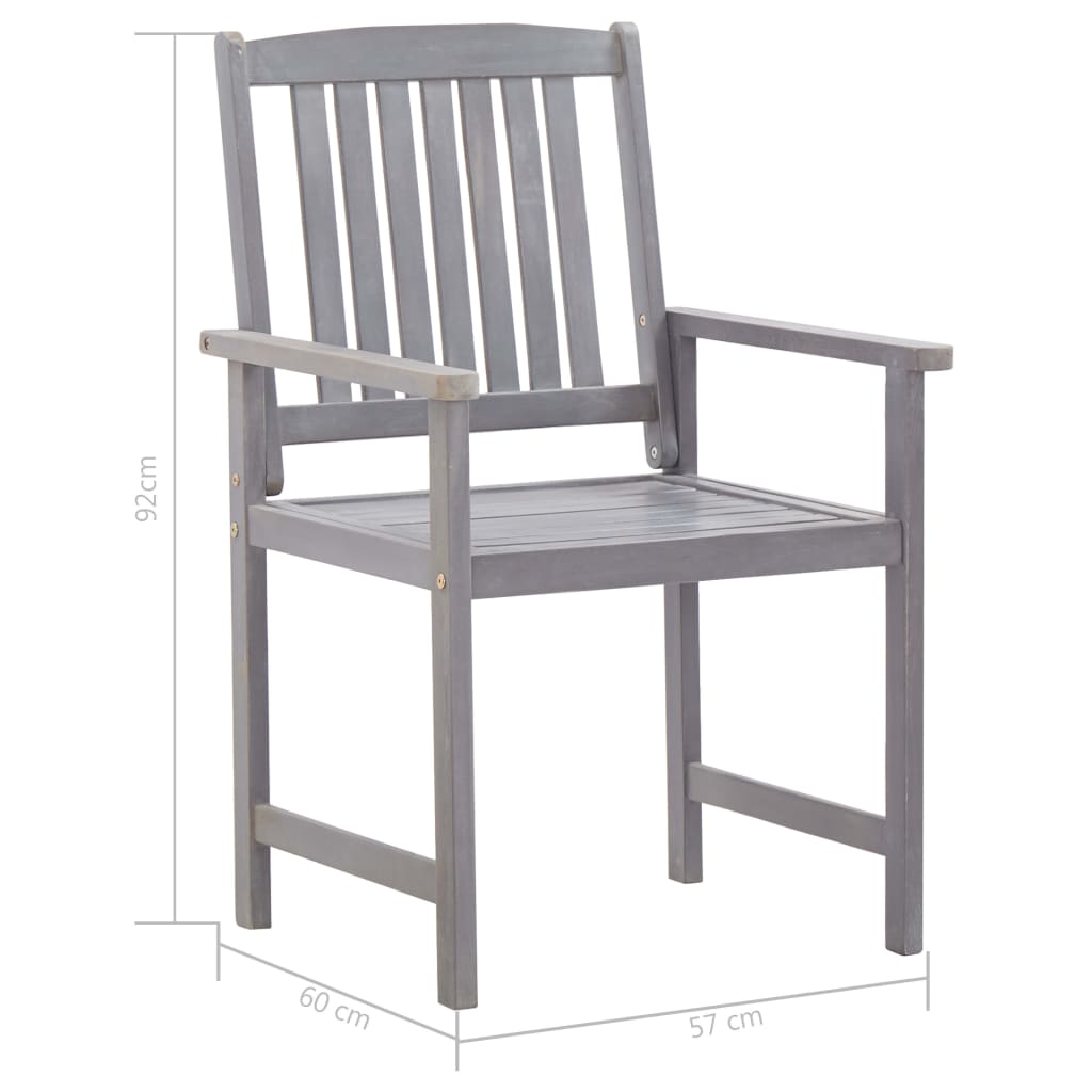 Ensemble à manger d'extérieur 7 pcs bois d'acacia massif - XIOS
