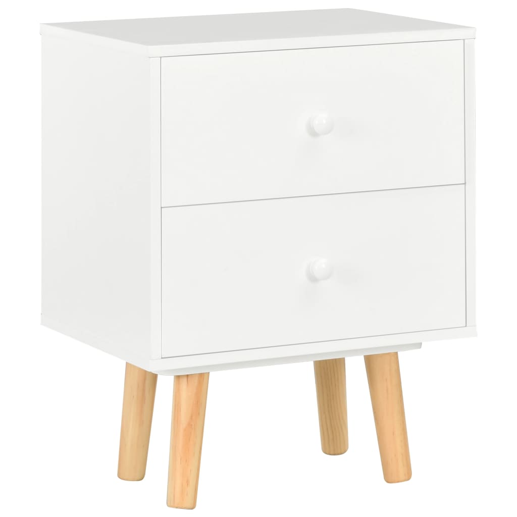Tables de chevet 2 pcs Blanc 40 x 30 x 50 cm Pin massif - XIOS