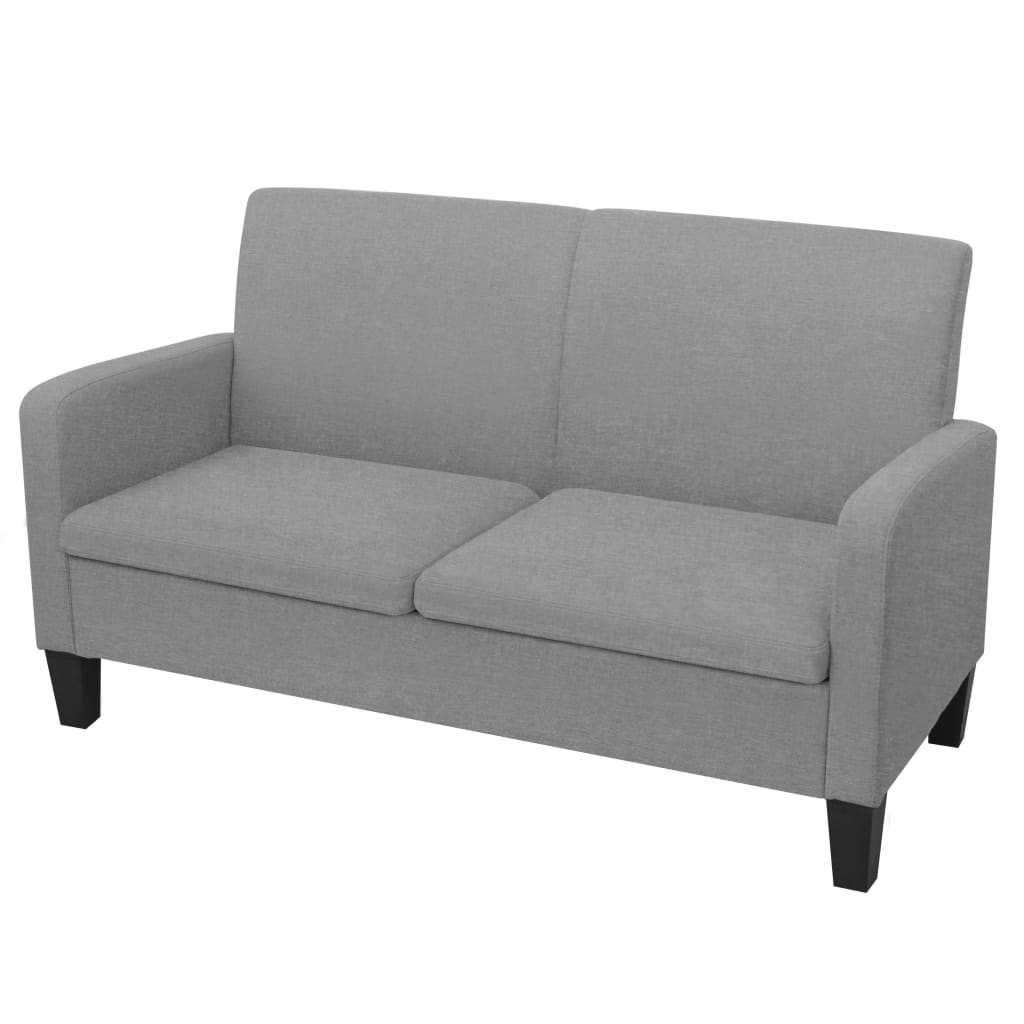 Ensemble de canapés 2 pcs tissu gris clair - XIOS