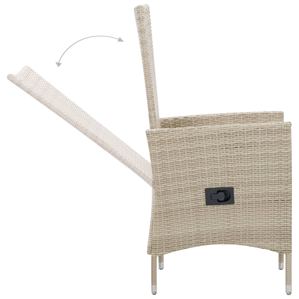 Ensemble à manger d'extérieur et coussins 9 pcs résine tressée - XIOS