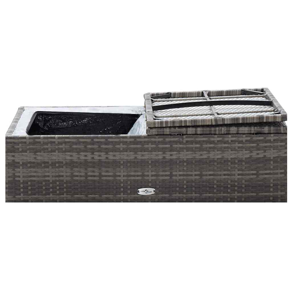 Salon de jardin 2 pcs avec coussins Résine tressée Gris - XIOS