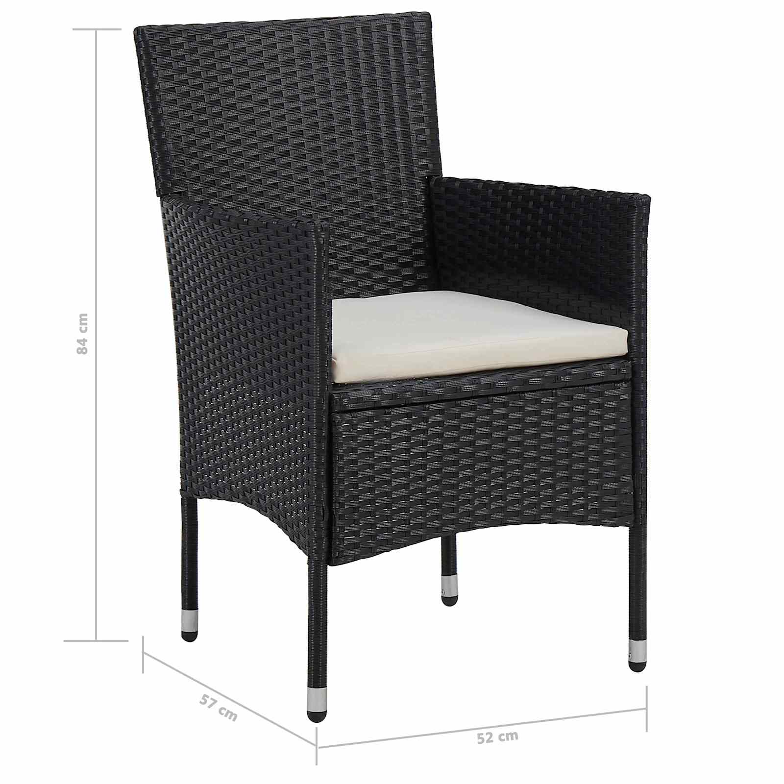 Ensemble de Mobilier 5 pcs Noir - XIOS