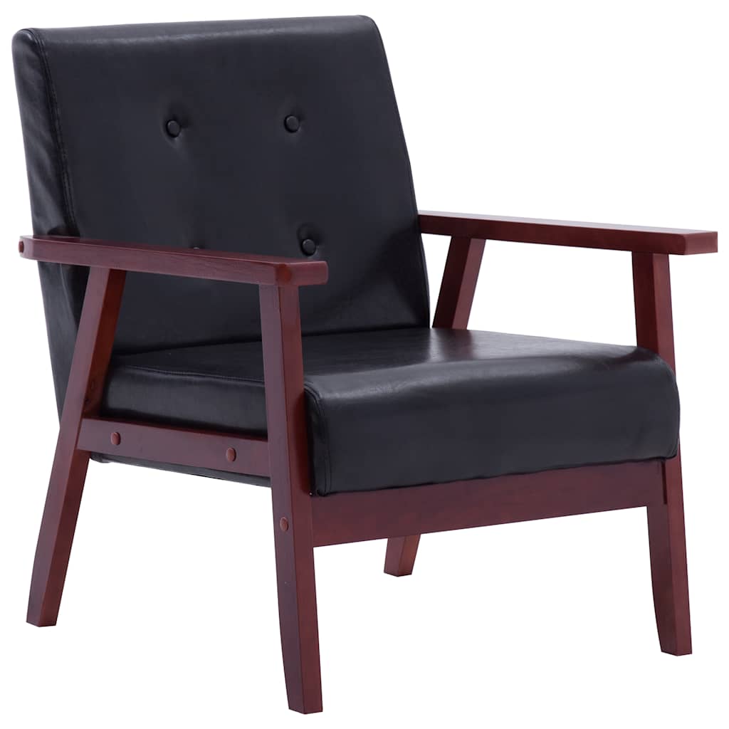 Ensemble de canapés 2 pcs noir similicuir - XIOS