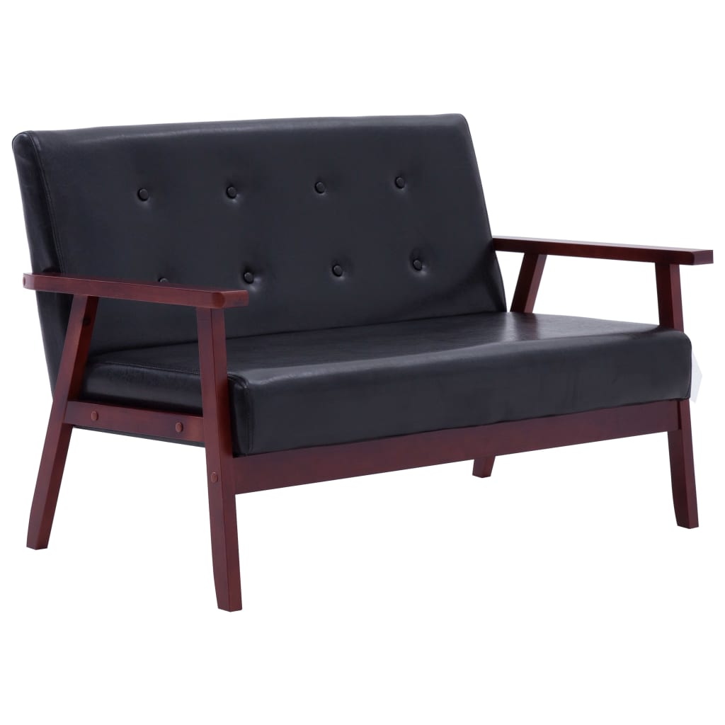 Ensemble de canapés 2 pcs Noir Similicuir - XIOS