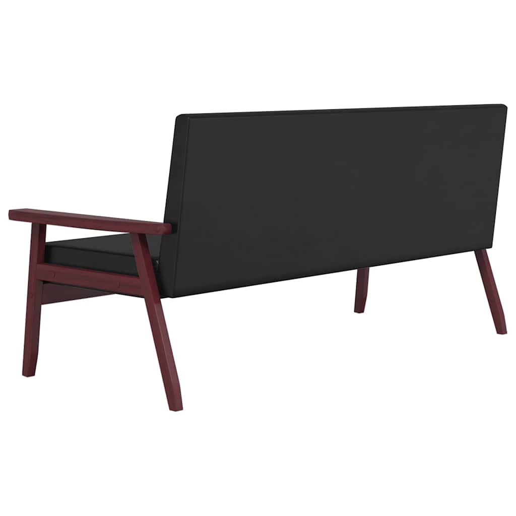 Ensemble de canapés 3 pcs noir similicuir - XIOS