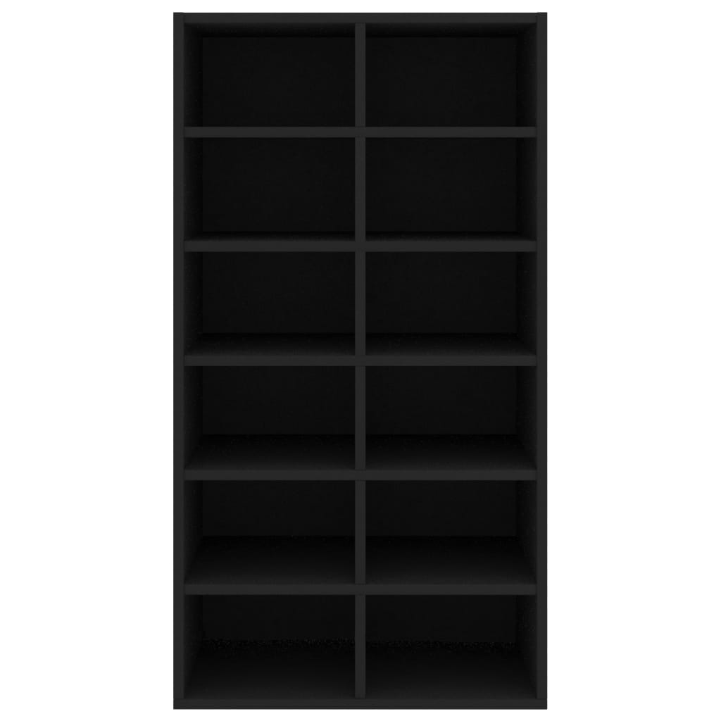 Étagère à chaussures Noir 54x34x100,5 cm Bois d'ingénierie - XIOS