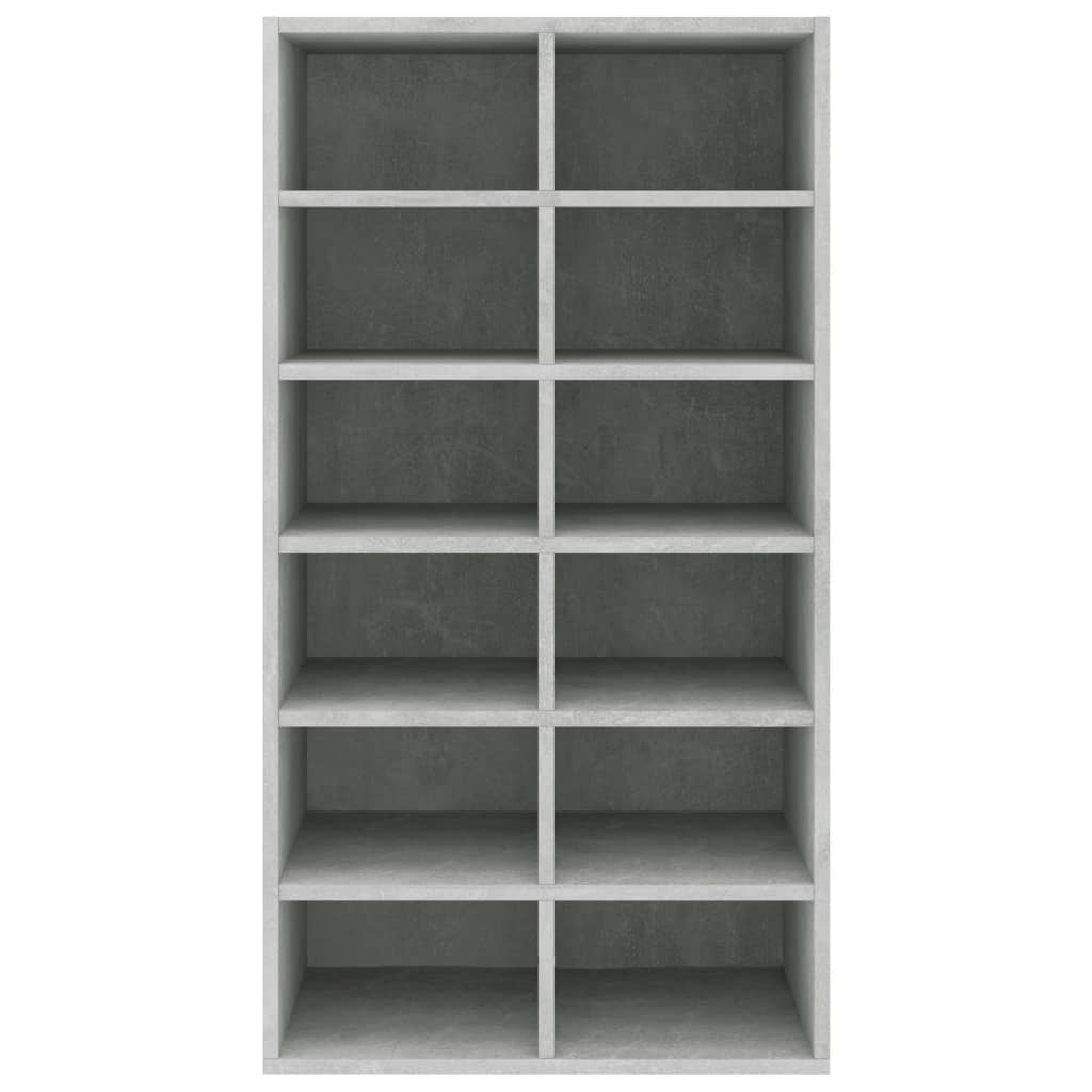 Étagère à chaussures Gris béton 54x34x100,5 cm Bois ingénierie - XIOS