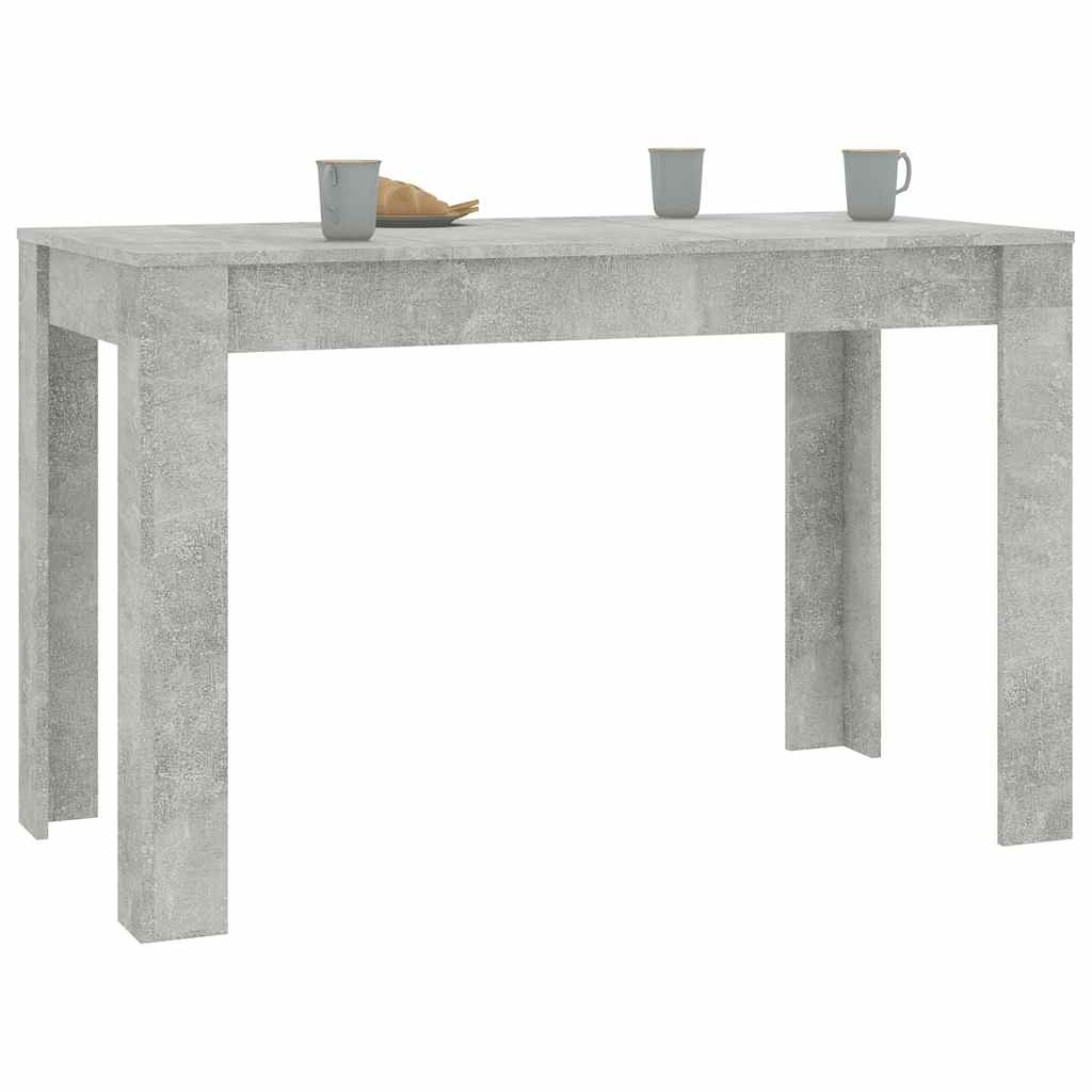 Table à manger Gris béton 120x60x76 cm Bois d'ingénierie - XIOS