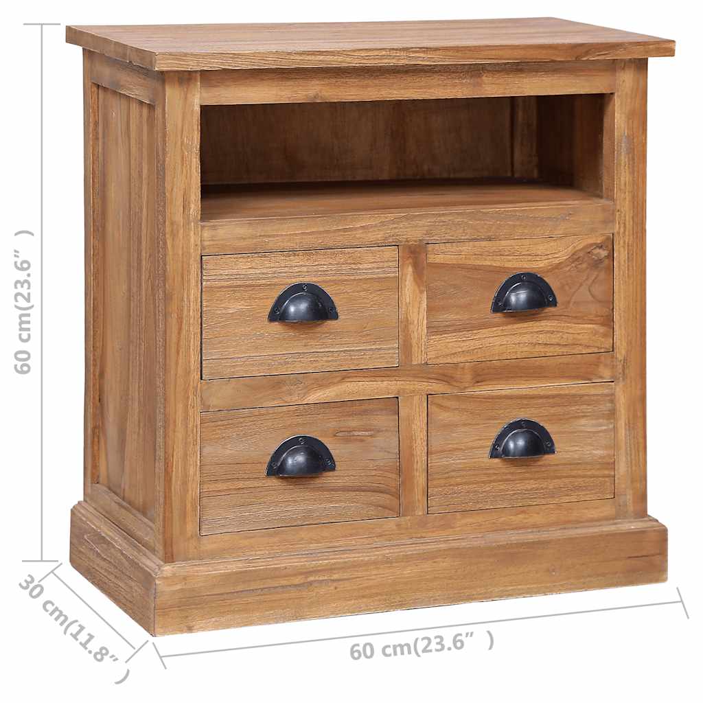 Armoire latérale 60x30x60 cm Teck solide