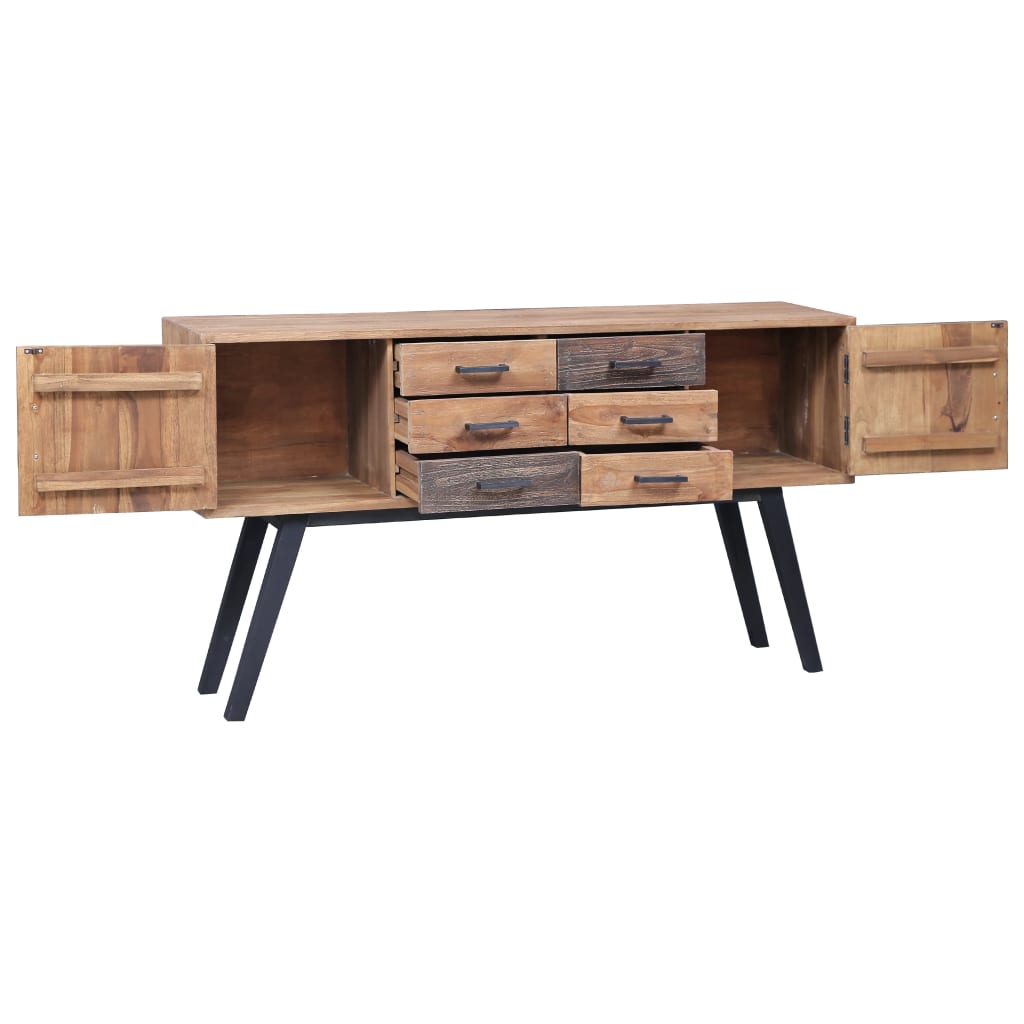 Armoire latérale 110x30x75 cm Teck solide - XIOS