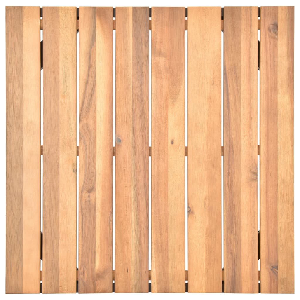 Salon de jardin 4 pcs avec coussins Bois d'acacia solide - XIOS