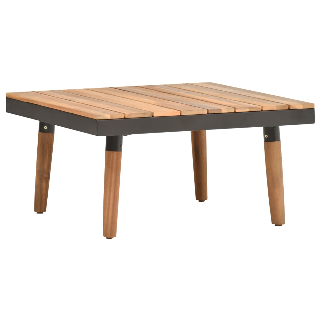 Salon de jardin 4 pcs avec coussins Bois d'acacia solide - XIOS
