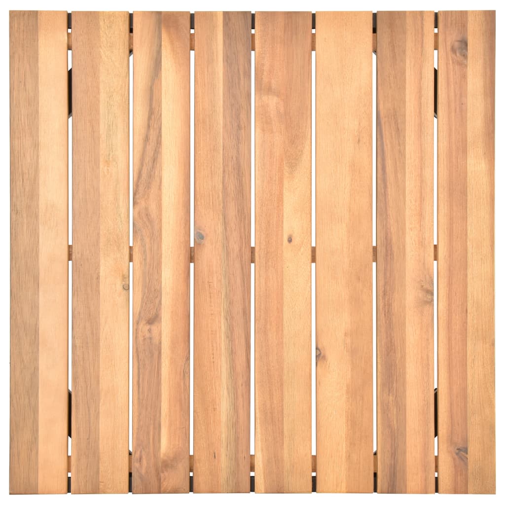 Salon de jardin 4 pcs avec coussins Bois d'acacia solide - XIOS