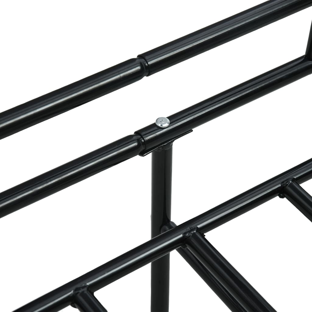 Cadre de lit de repos sans matelas Noir Métal 90x200cm - XIOS